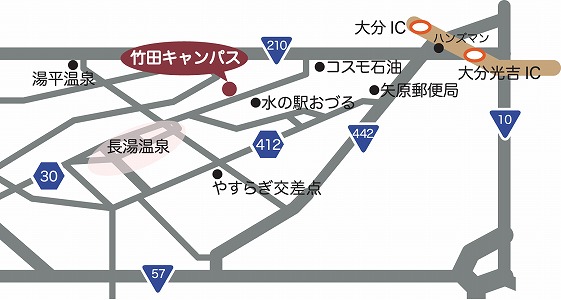 竹田キャンパス地図